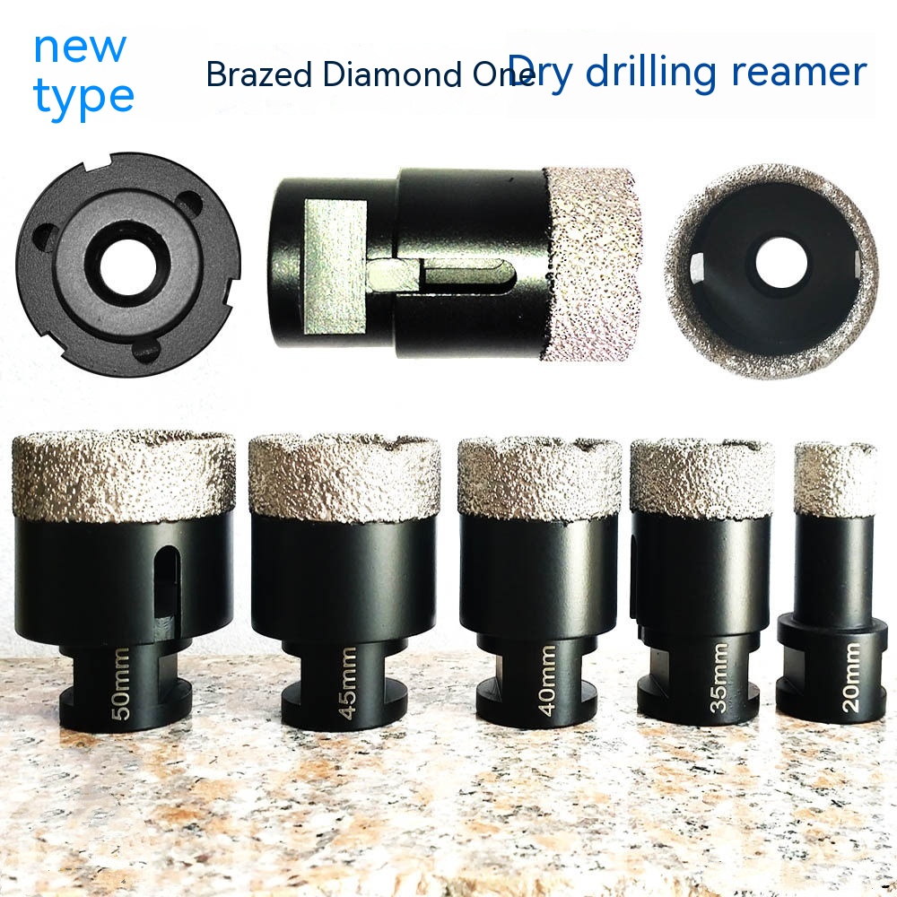 Brazed Diamond Marble Tapper Quartz Granite Tile Reamer Angle Grinder Special Drill Bit
