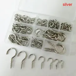 Boxed Cup Hooks 7 Specifications 120pcs Black Silver Gold Ceiling Hook