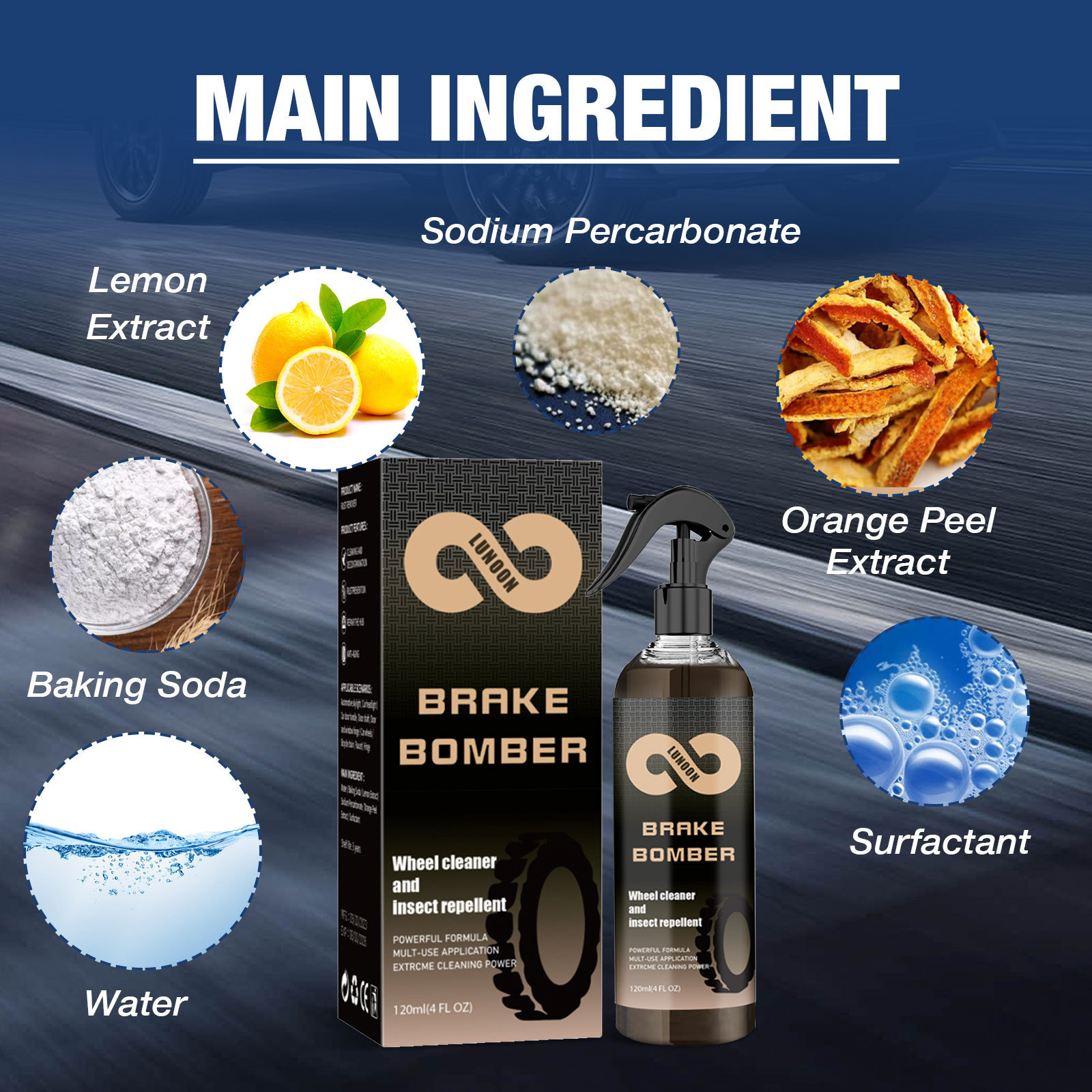 Car Brake Cleanser Car Brake Disc Rust Removal Brilliant Polish Repair Wheel Abnormal Sound Cleaner