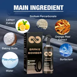 Car Brake Cleanser Car Brake Disc Rust Removal Brilliant Polish Repair Wheel Abnormal Sound Cleaner