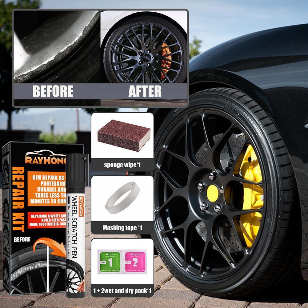 Universal Black Paint Car Alloy Wheel Repair Adhesive