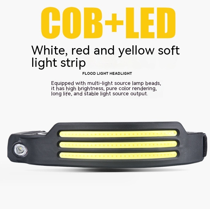 Headlight Strong Light USB Charging Super Bright Outdoor Induction