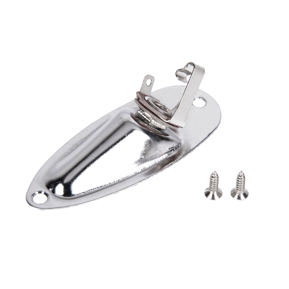 Electric Guitar Socket Guitar Jack ST Boat Socket Blacksilver Boat Socket