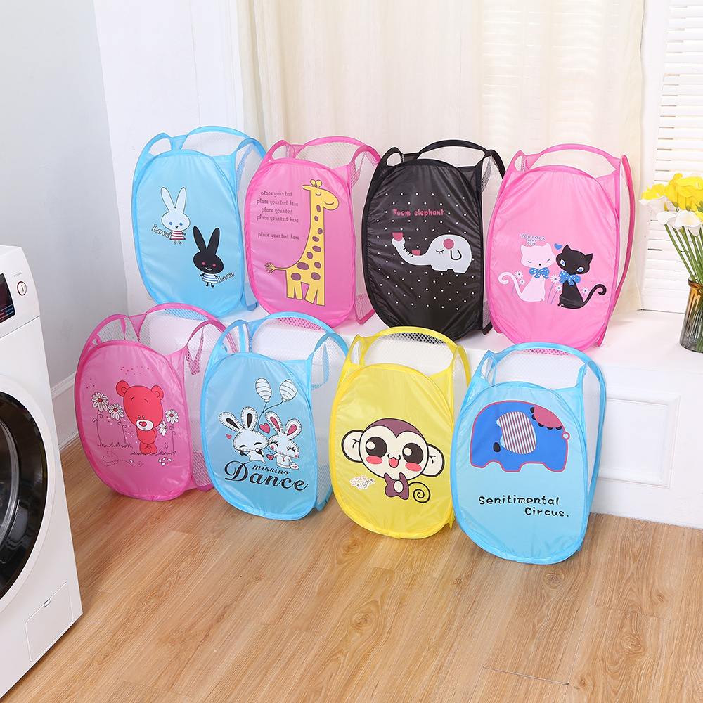 Cartoon Cloth Toy Clothes Storage Basket