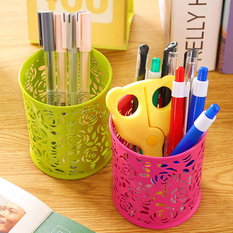 Hollow Pen Holder Color Round Pen Container