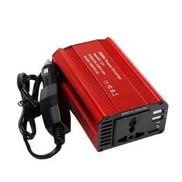 Modified Wave Car Inverter 300W Aluminum Alloy Shell Car Inverter Power Adapter Booster