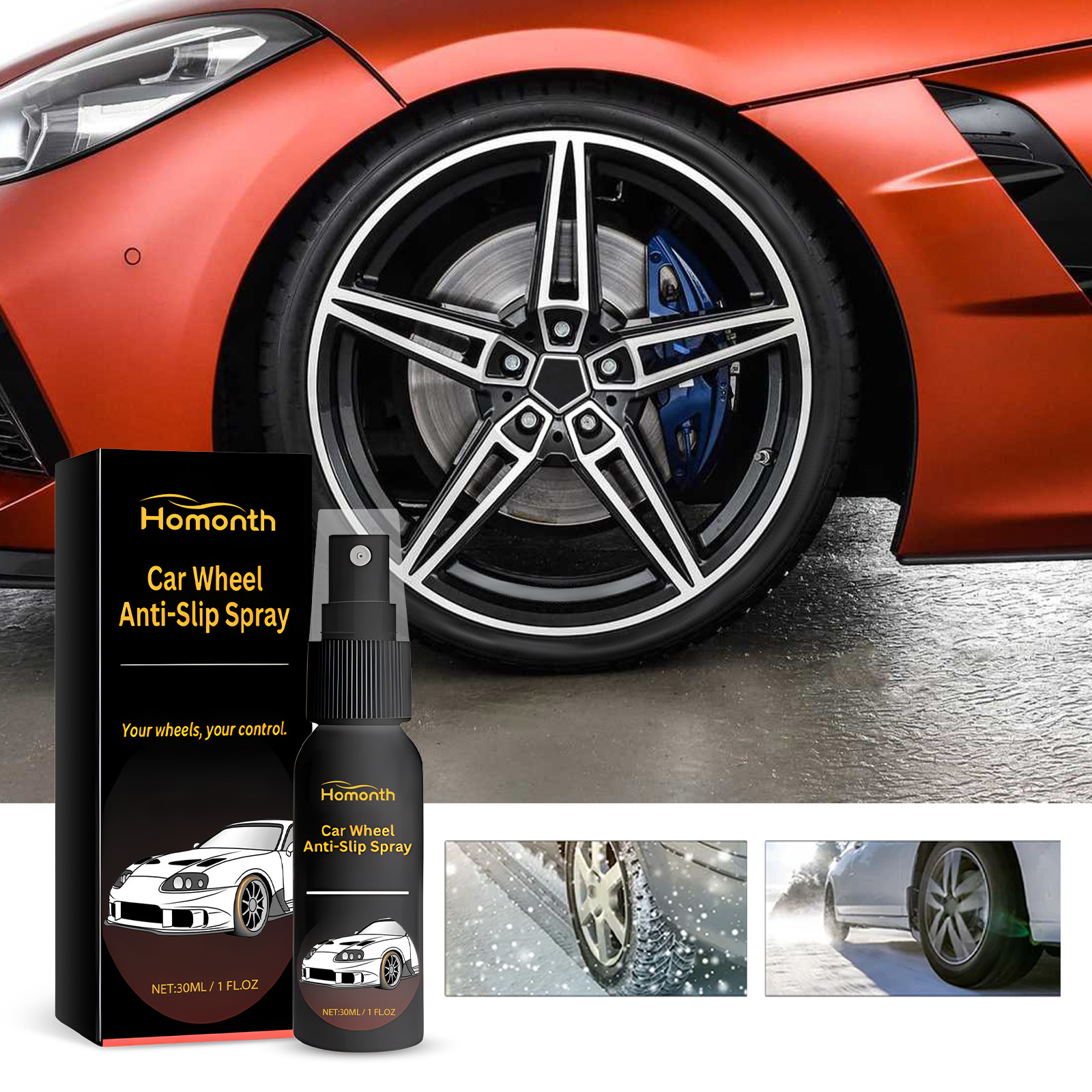 Decontamination Care Repair Wheel Anti-skid Cleaner