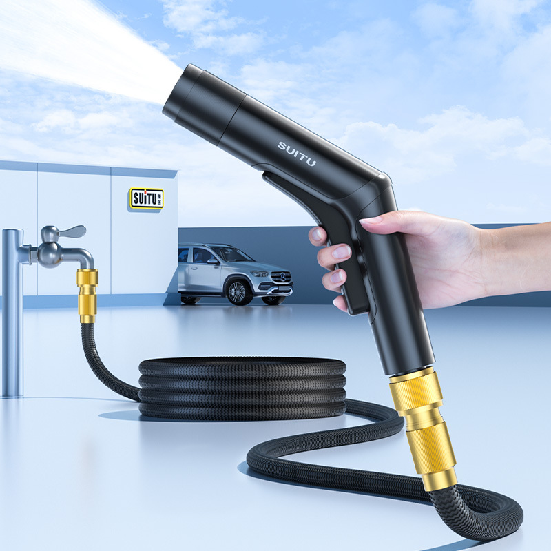 Household Artifact High-pressure Water Gun Telescopic Water Pipe
