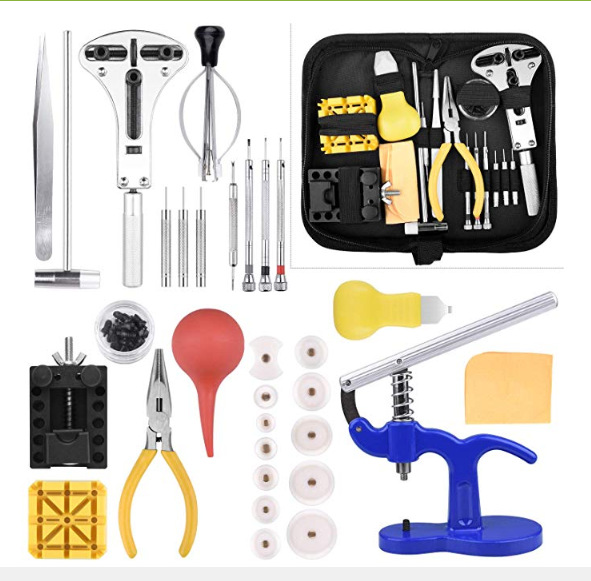 Main product image of Watch Repair Tool Kit for Case Opening, Pressing, and Spring Bar Removal