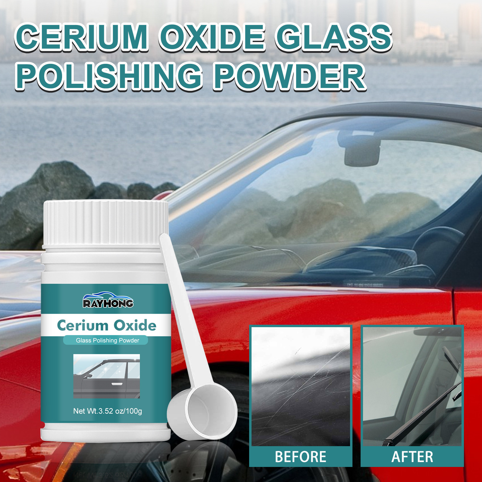 Car Scratch Repair Windshield Defogging Cleaning Powder