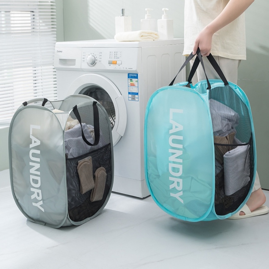 Foldable Printed Storage Basket For Dirty Clothes
