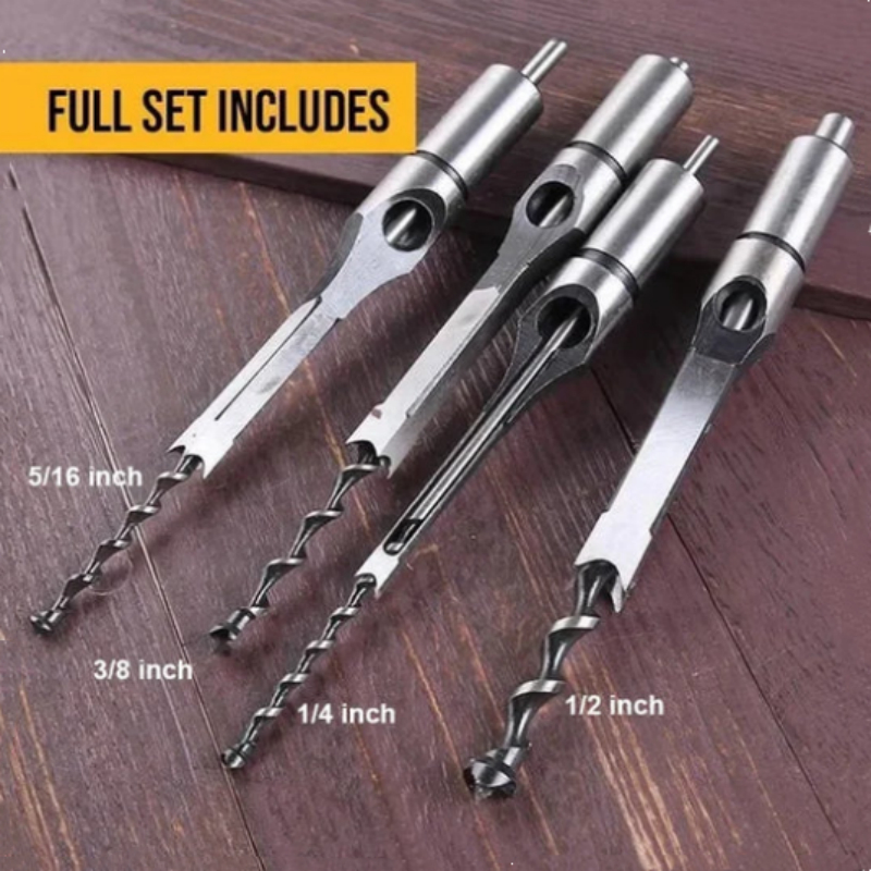 Woodworking Square Hole Drill British Lengthened Opening Square Hole Drill Head