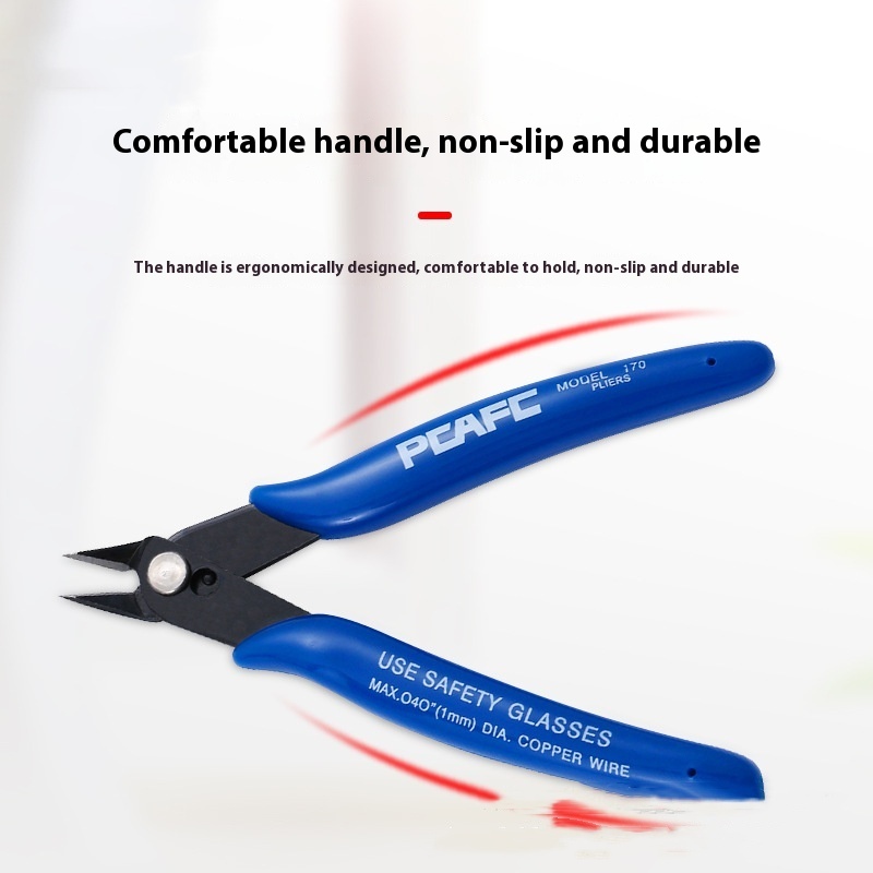 Industrial Grade Slanting Forceps DIY Handmade Plastic Cape Electronic Pliers