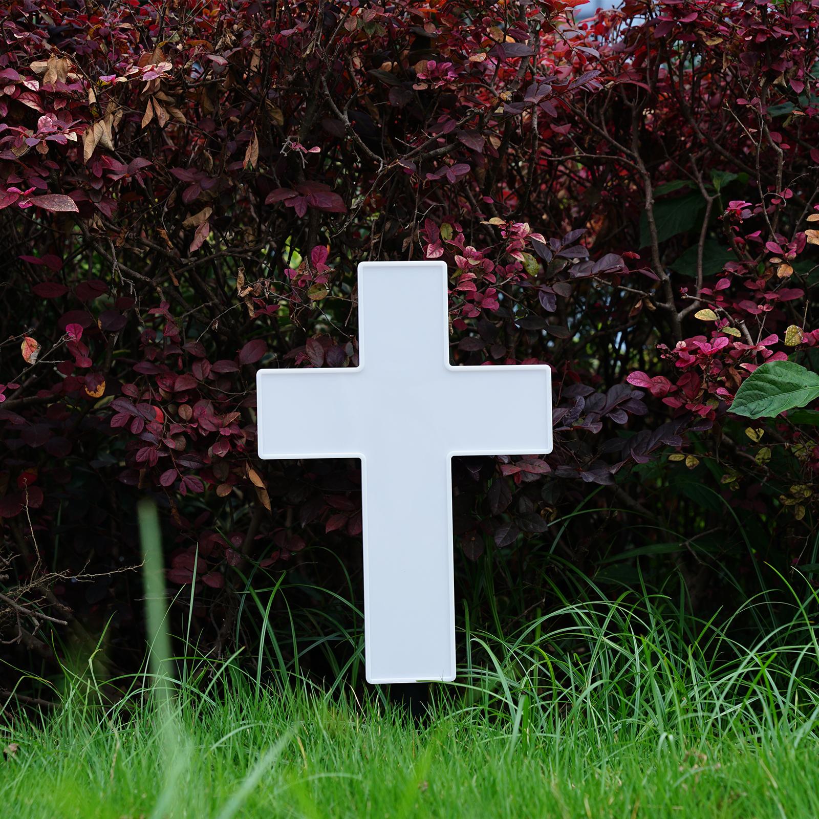 Solar Luminous Tombstone Hanging Relatives Cross Lighting