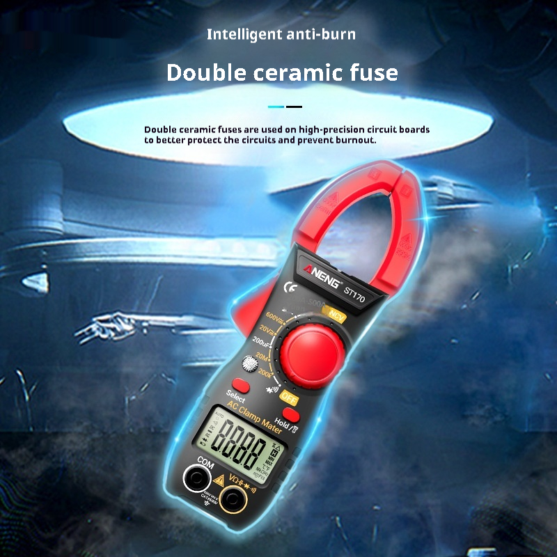 Multi functional digital clamp multimeter 500A AC DC voltage