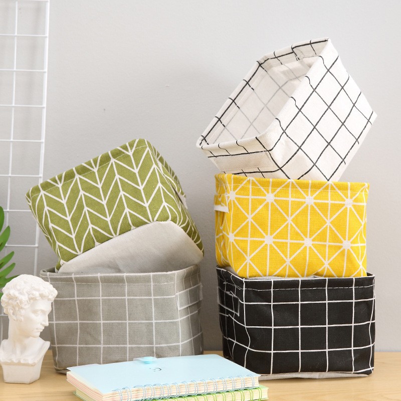 Fashion Personality Foldable Desktop Storage Basket