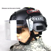 Product image of Transparent Anti-riot Protective Patrol Tactical Helmet