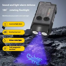 V20 Multi-function 180-degree Adjustable Buzzer Personal Alarm Portable Light Long Endurance Flashlight