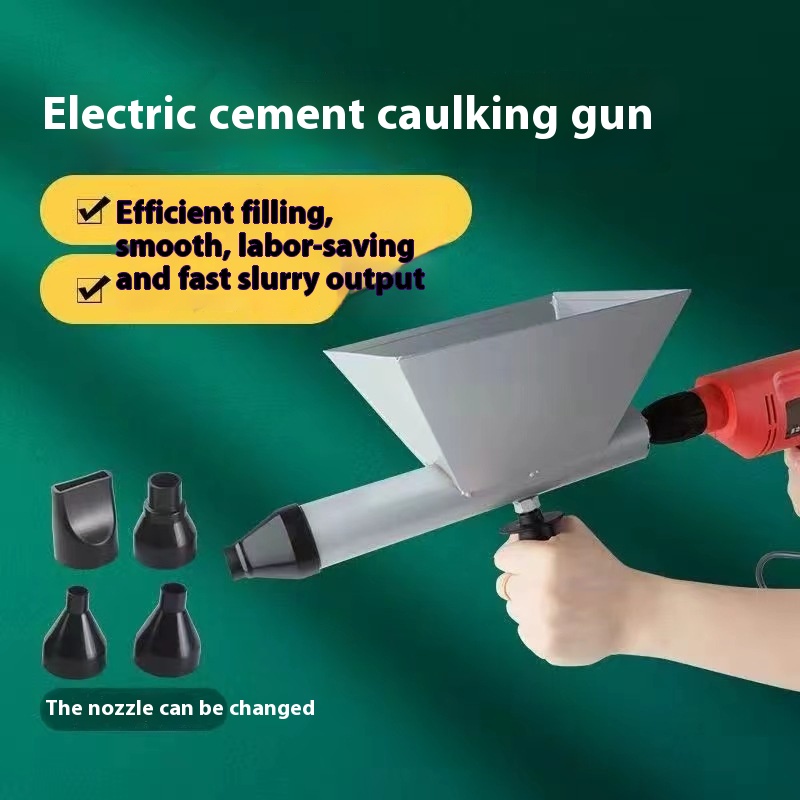 Electric Cement Gun For Mortar Joint Filling Of Doors And Windows