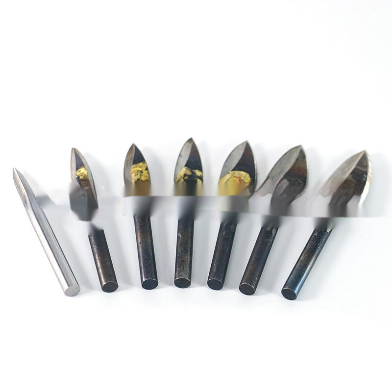 6mm Handle High Speed White Steel Root Carving Pointed Welding Knife