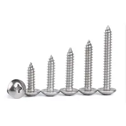 Stainless Steel Cross Big Head Self-tapping Screw Mushroom-shaped Haircut Round Head