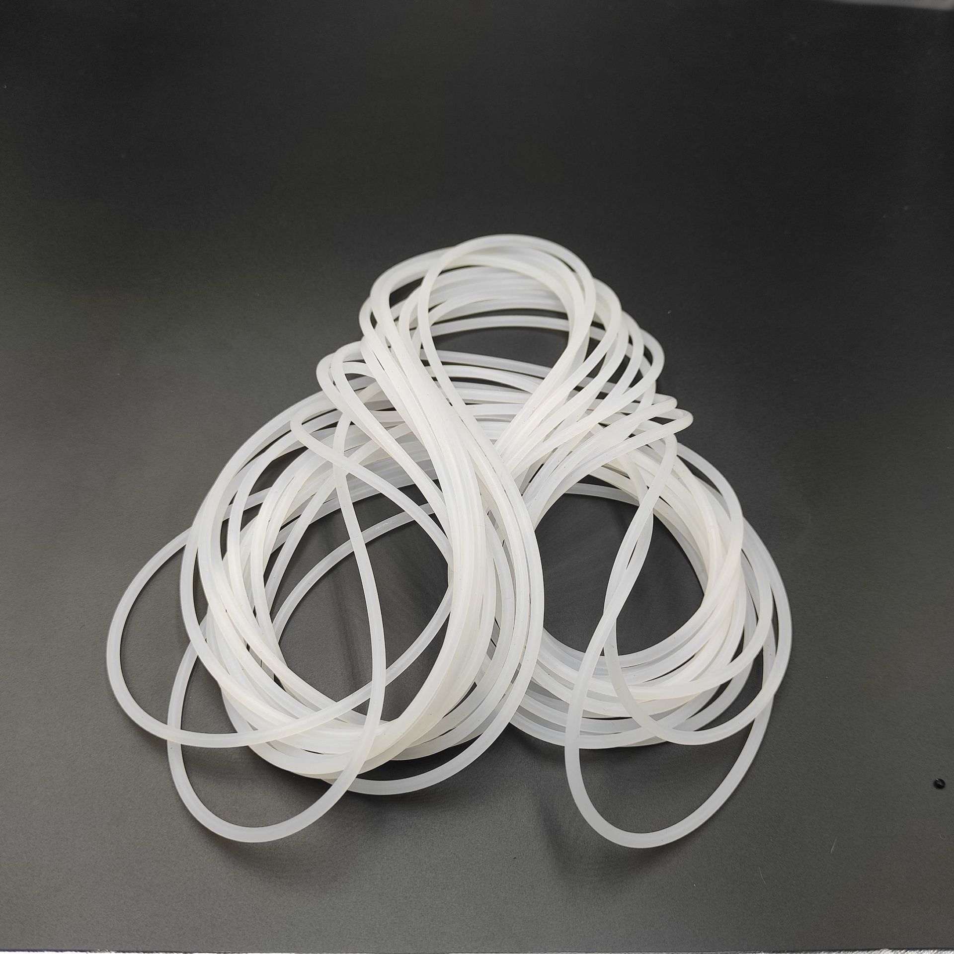 In Stock Industrial Grade Silicone Solid Strip High Temperature Resistant White Sealing Strip Waterproof Transparent
