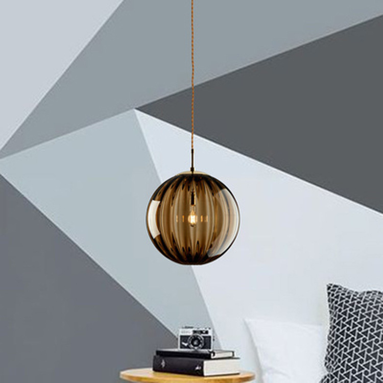 Simple Water-wave Glass Ball Creative Chandelier