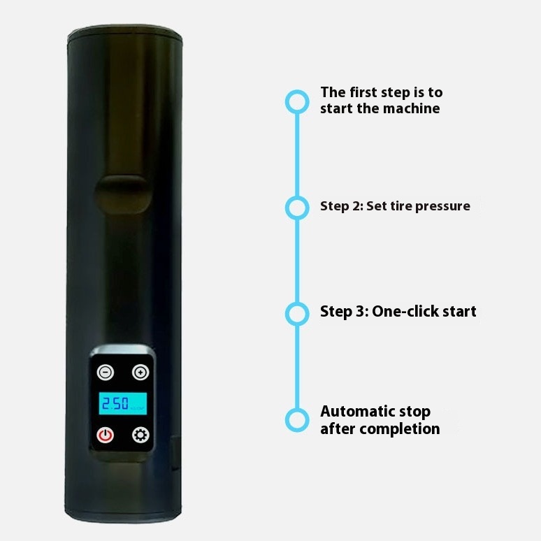 Car Smart Portable Wireless Household Tire Charging Cylinder Motorcycle