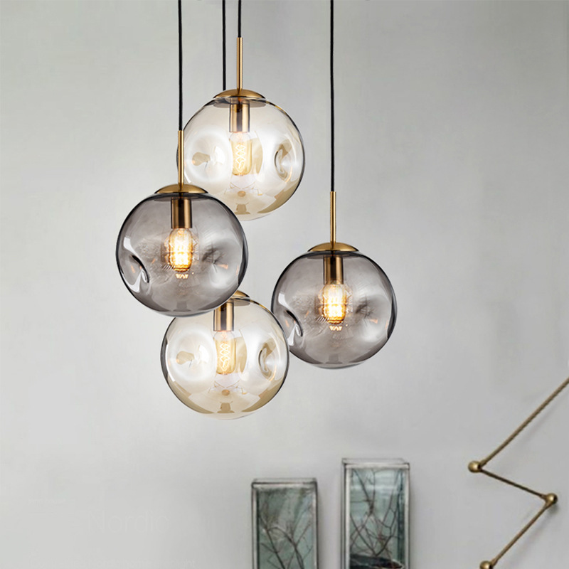Creative Glass Chandelier Iron Restaurant Window Chandelier