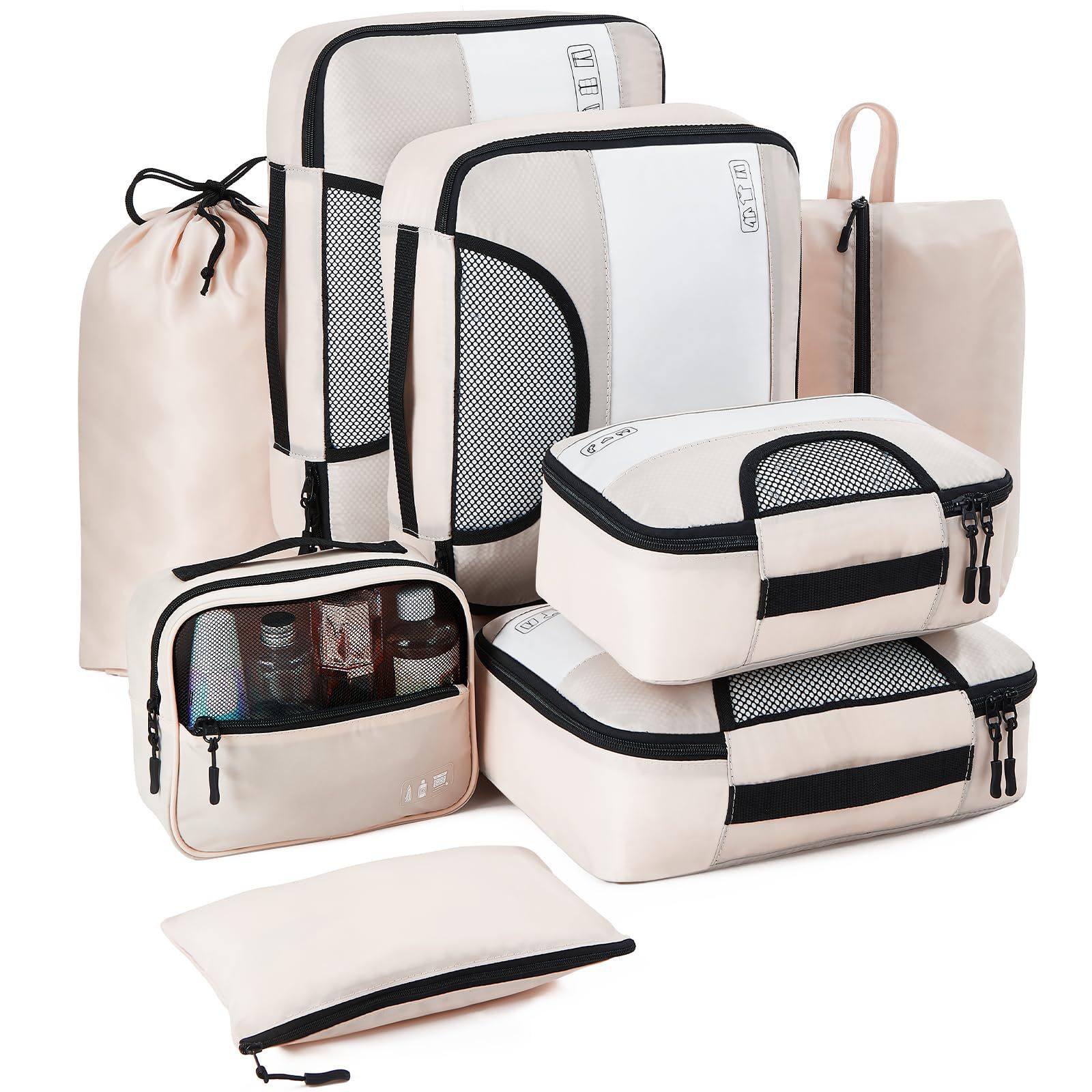Home Waterproof Portable Travel Storage Bag Eight Piece Set
