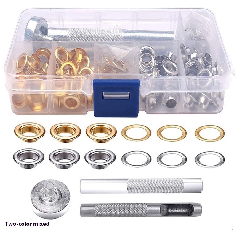 Inner Diameter Air Hole Boxed Leather Fabric Grommet Metal Eyelet Hollow Rivet Button