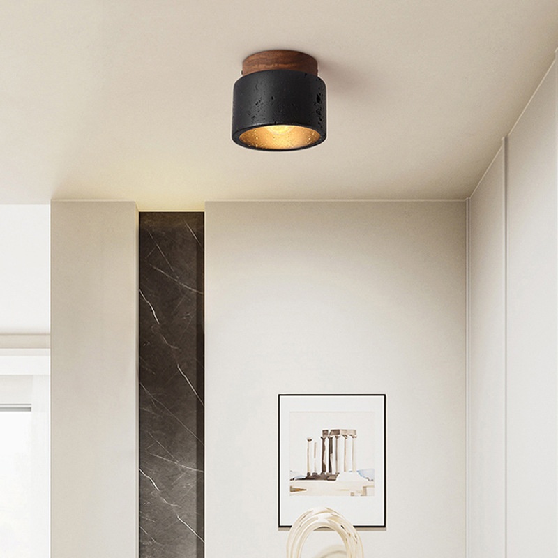 Silent Wind Aisle Balcony Yellow Hole Black Cave Stone Ceiling Light