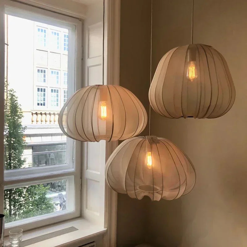 Japanese Style Personality Simple Dining Room Bedroom Net Pumpkin Lamp