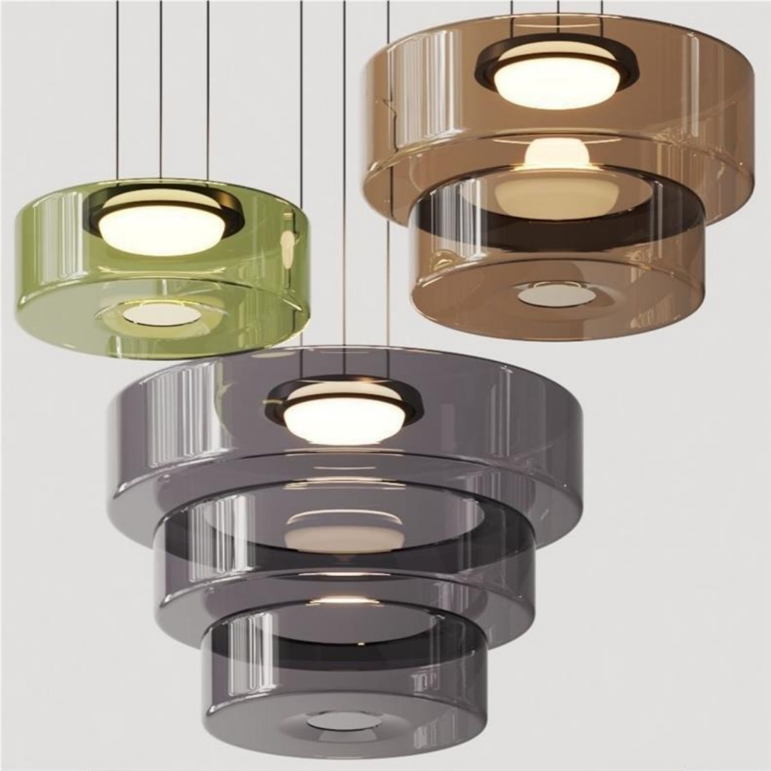 Living Room Dining Room High-grade Glass Chandelier Simple Design Creative