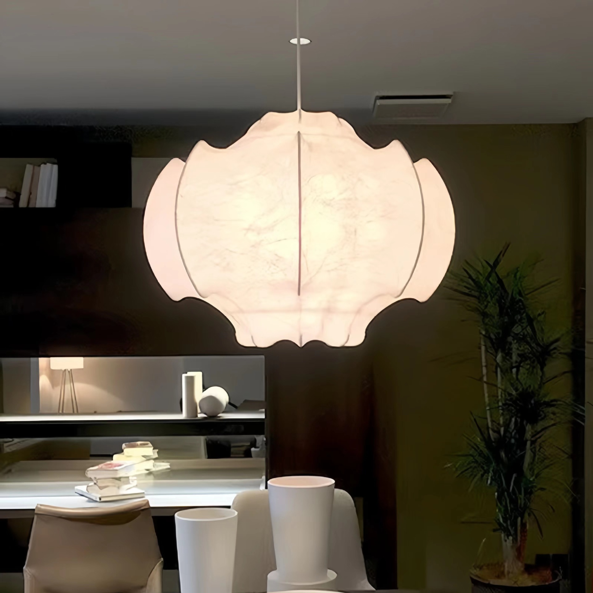 Master Bedroom Silk Chandelier French Retro Cream Style Lamps