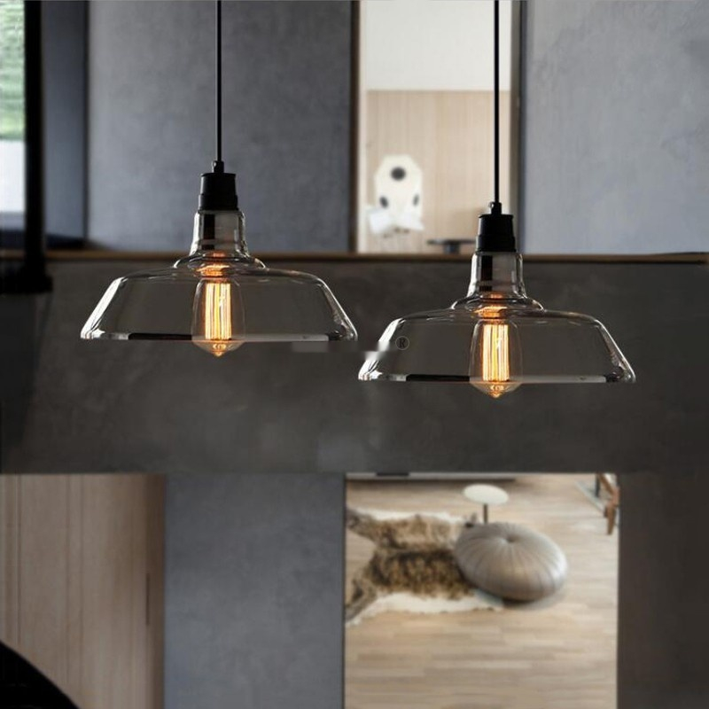 Industrial Style Creative Living Room Corridor Personality Glass Chandelier