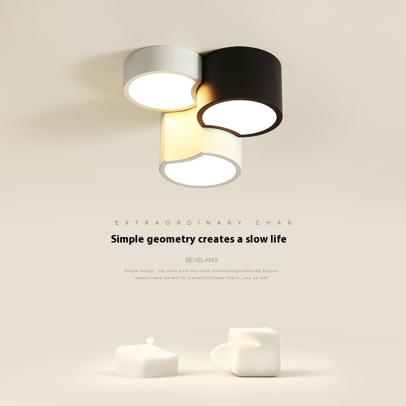 Bedroom Ceiling Lamp Minimalist Black And White Corridor Aisle Light