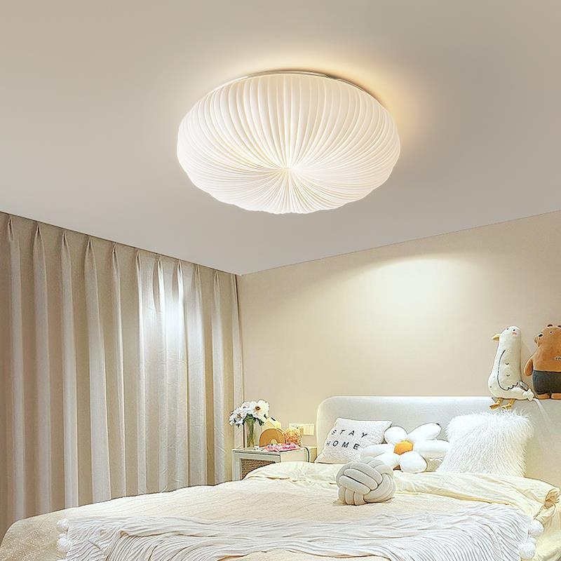 Bedroom Ceiling Lamp Modern Minimalist Nordic Cream Style Warm Creative Eye Protection