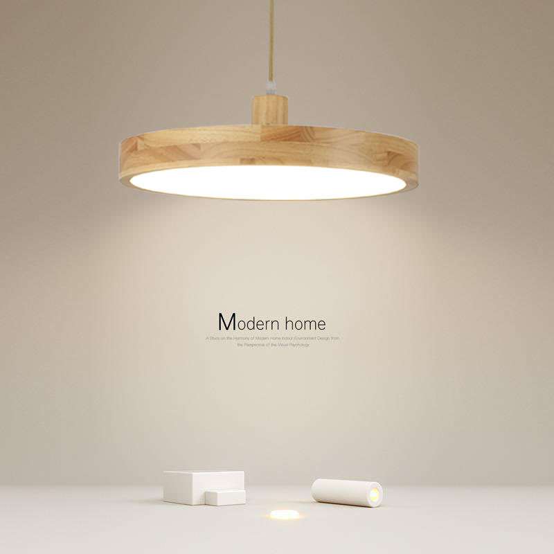 Log Single-head Droplight Japanese Style Round