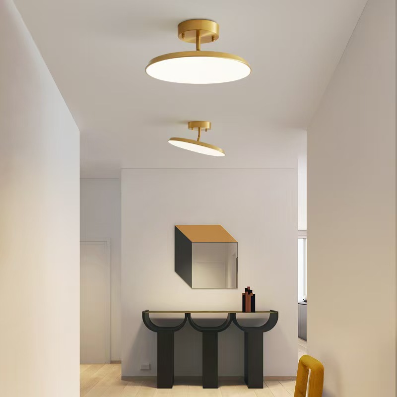 Copper Rotatable Small Ceiling Aisle Light