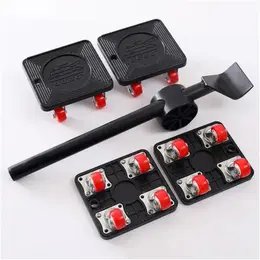 Universal Wheel Furniture Moving System Plastic Handbarrow Five-piece Set