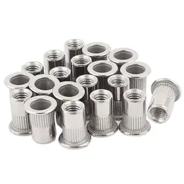 304 Stainless Steel Flat Head Threaded Rivet Pull Rivet Nut Kit