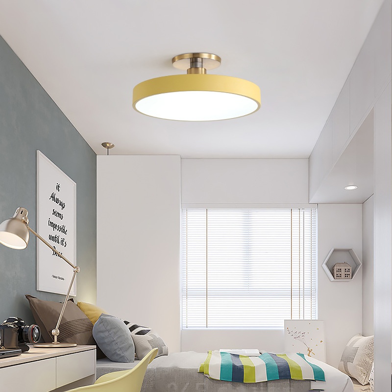 Modern Minimalist Acrylic Ring Ceiling Lamp Personality Nordic Living Room Creative