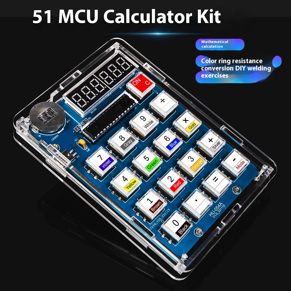 DIY Kit 51 Single Chip Microcomputer Homemade Digital Tube Calculator