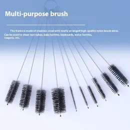 Nylon Cleaning Brush Set Stainless Steel