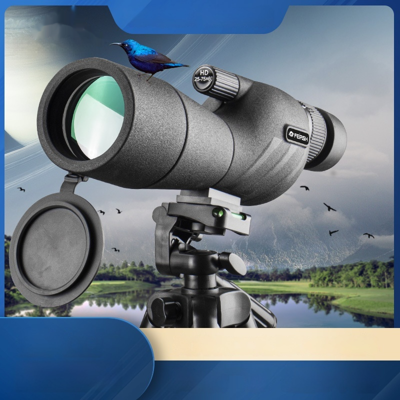 25-75x60 Zoom Monocular Telescope HD High Power Large Diameter Spotting Scope