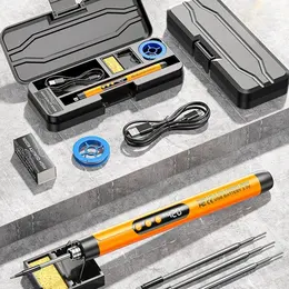 Mini Digital Display Electric Soldering Iron Portable Wireless Home Appliance Repair Tool Kit Package