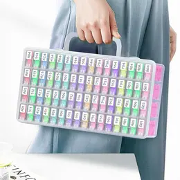 Portable Beaded Storage Transparent Bead Drill Classification Box