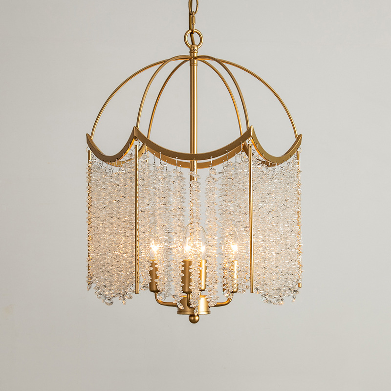 American Crystal Chandelier French Entry Lux