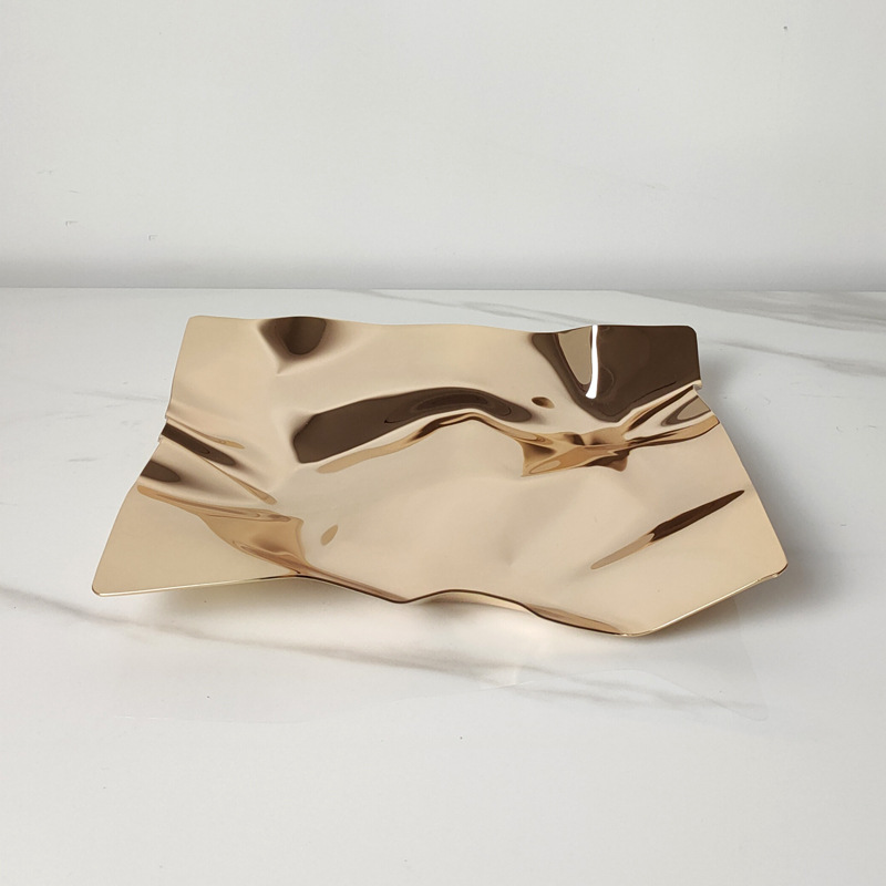 Modern Simple Metal Irregular Fruit Plate